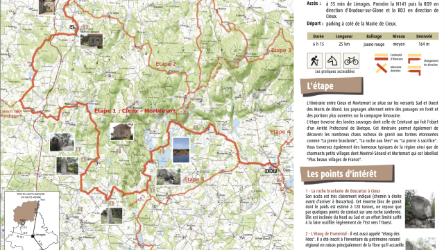 GRP® des monts de Blond, topofiche