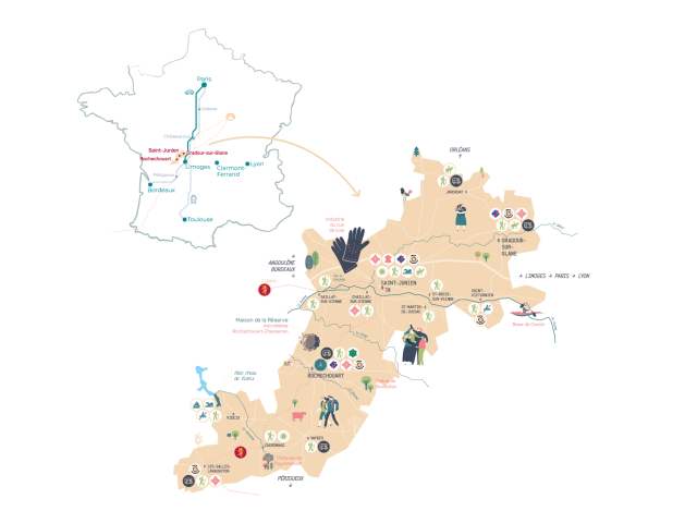 Carte France Detaillee Porte Océane du Limousin