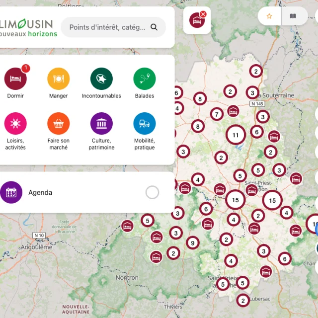 Carte interactive Haute-Vienne