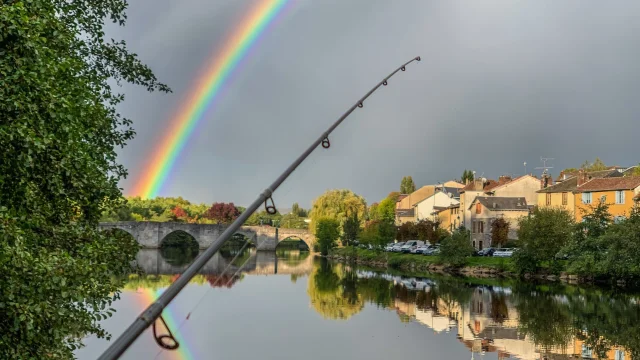 Pêche urbaine au carnassier en Limousin - Street fishing à Limoges sur la Vienne au pont Saint Etienne