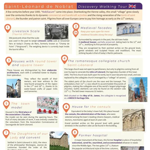 A Discovery Walking Tour of Saint-Léonard-de-Noblat in English