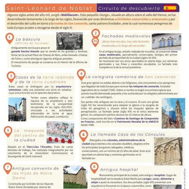 The Saint Leonard de Noblat Discovery Trail in Spanish
